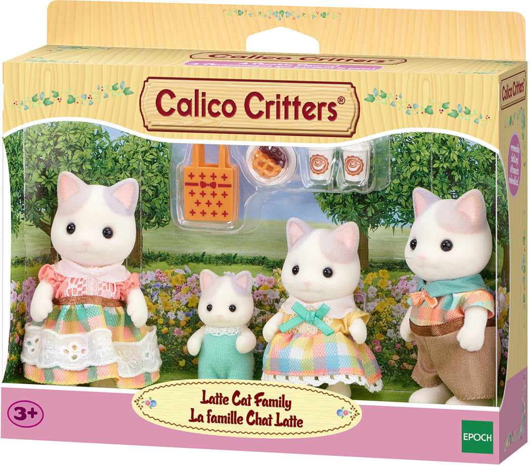 Calico Critters Latte Cat Family