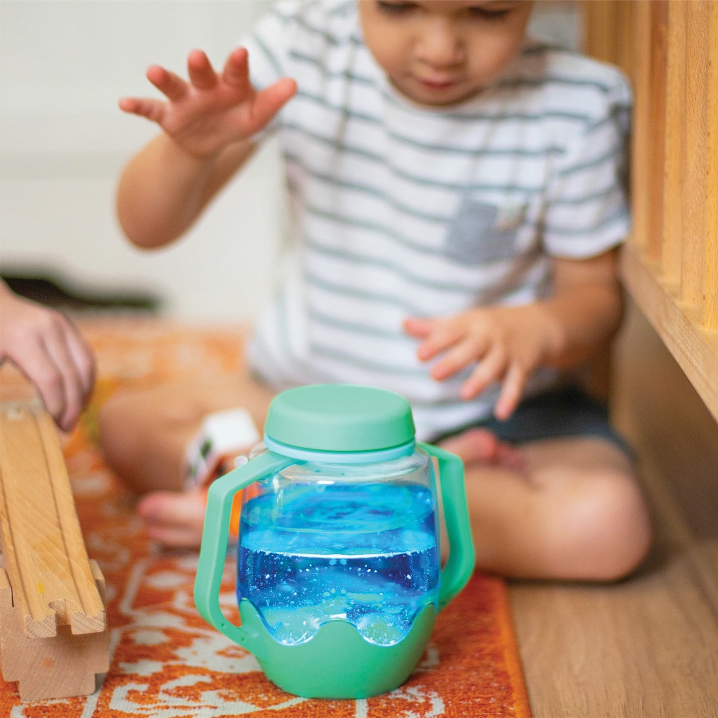 Frosty Blue Sensory Play Jar