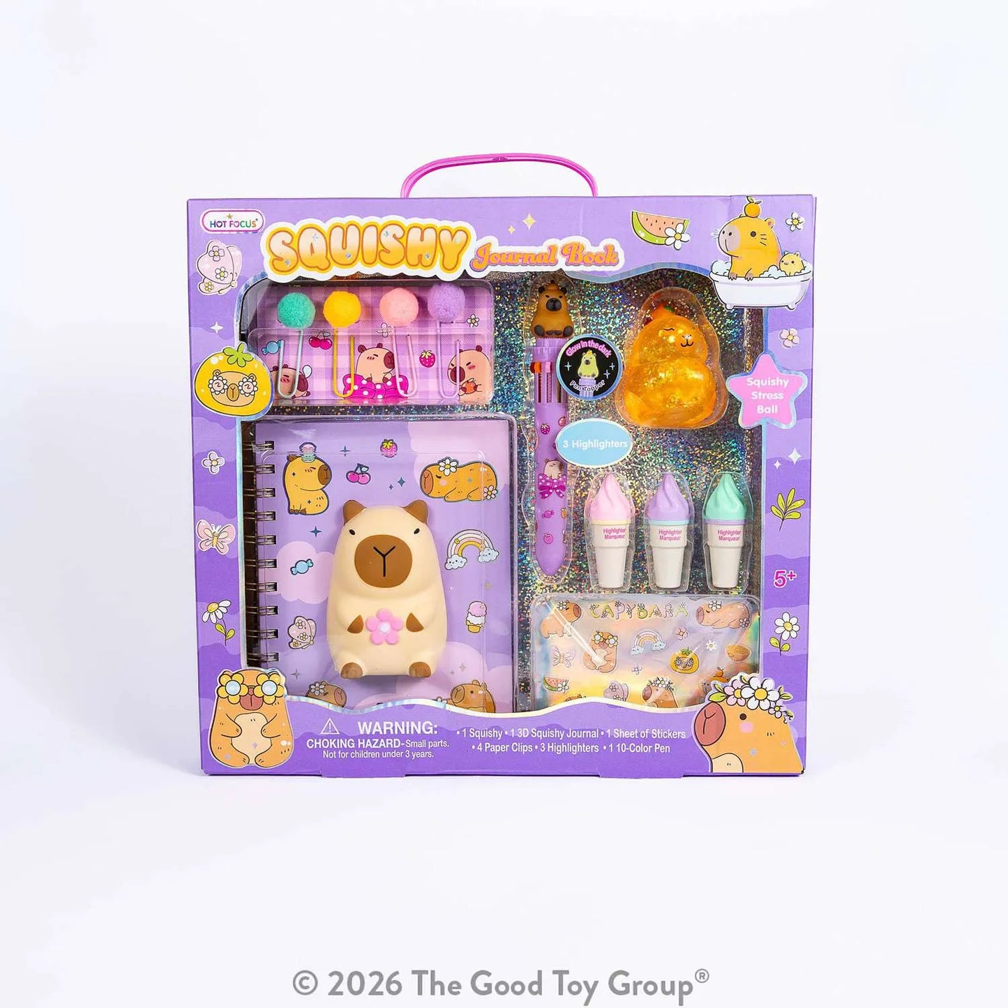 Capybara Squishy Journal Set