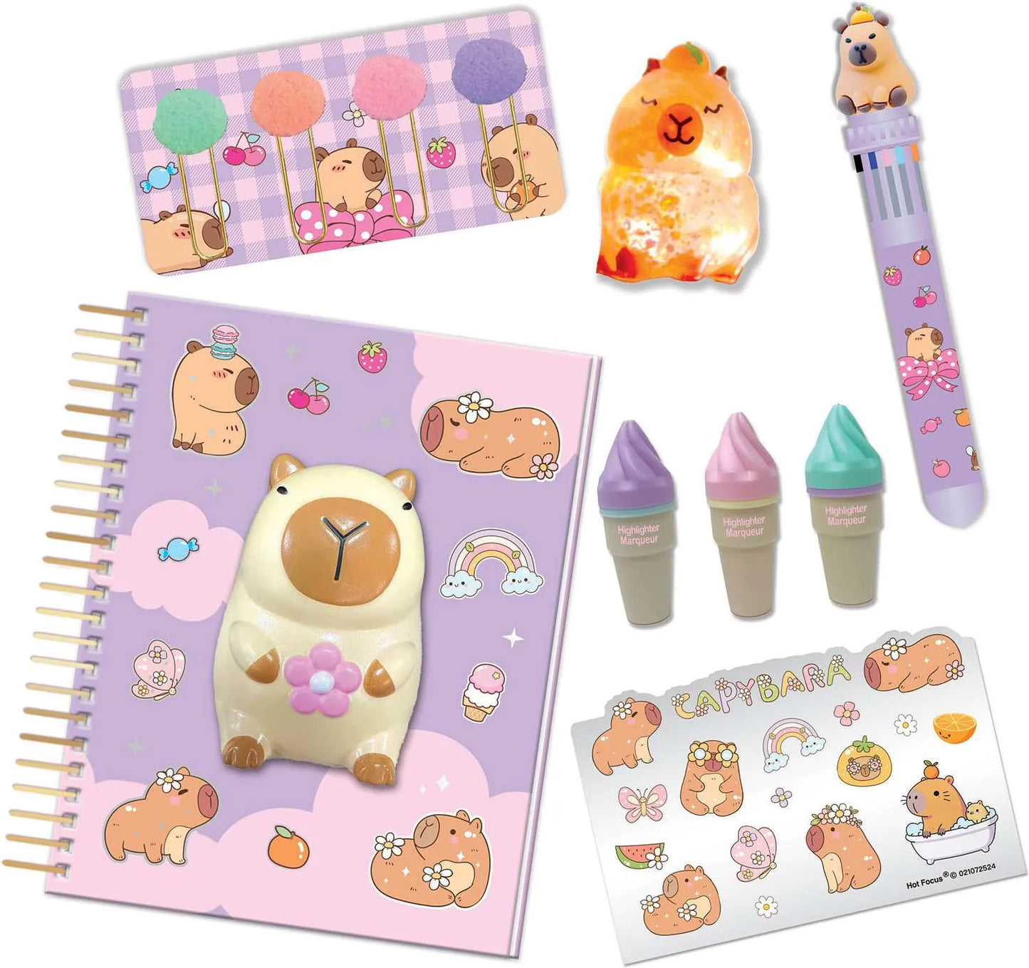 Capybara Squishy Journal Set