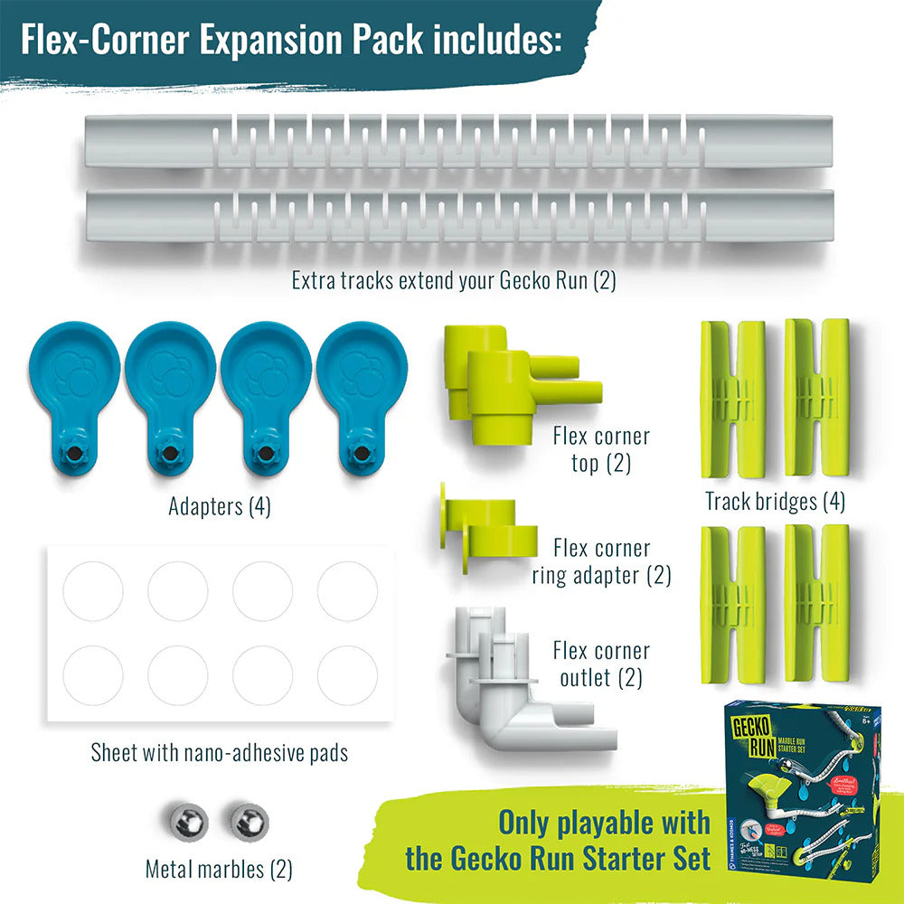 Gecko Run Marble Run Flex Corner