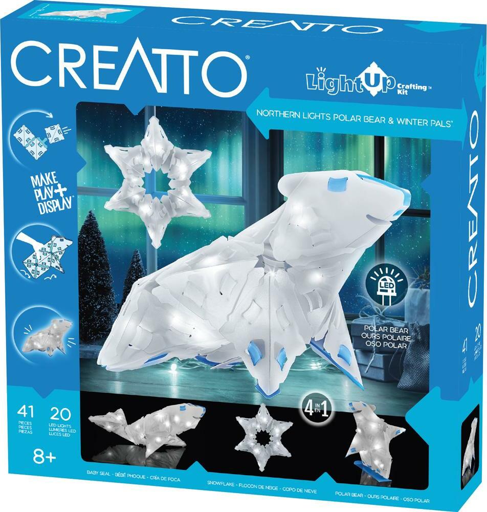 Creatto: Northern Lights Polar Bear  Winter Pals