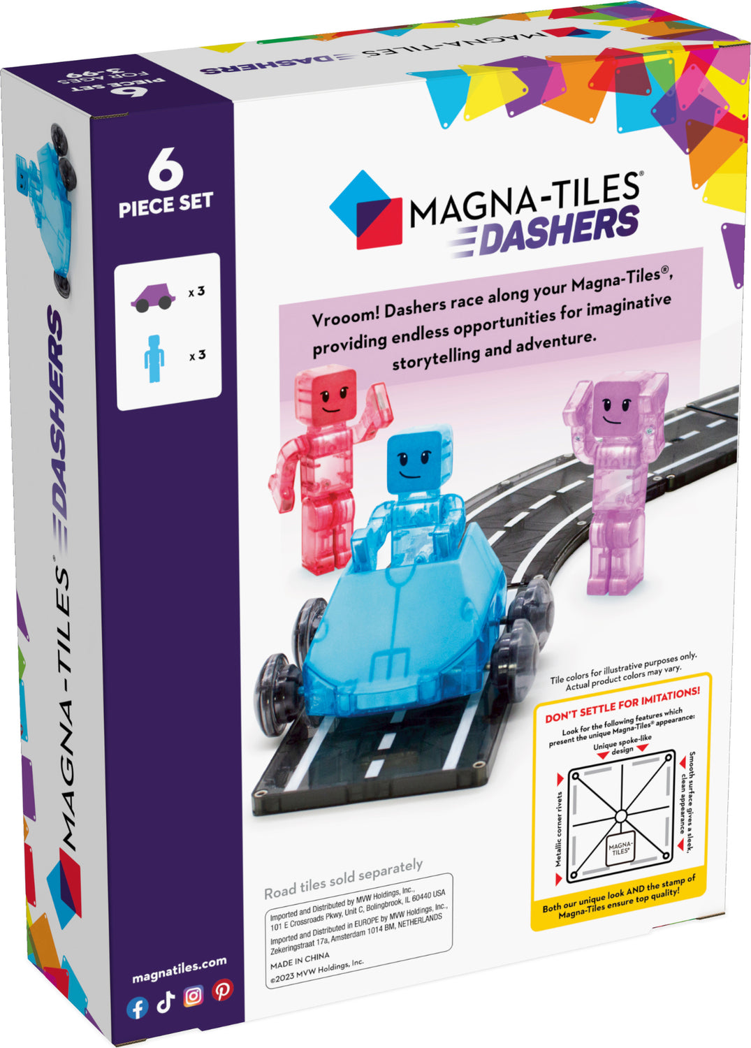 Magnatiles Dashers 6-Piece Set