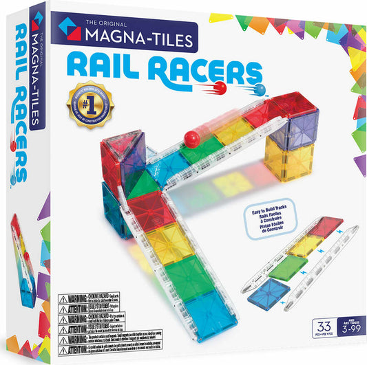 Magna-Tiles Rail Racers 33 Piece Set
