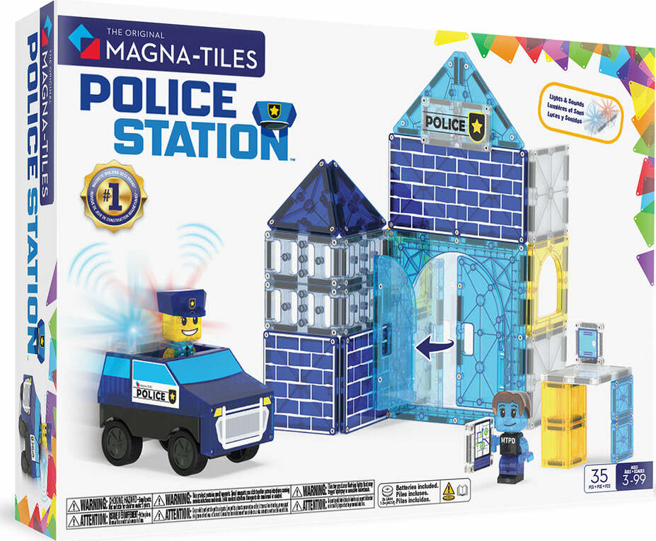 Magna-Tiles Police Station 35-Piece Set