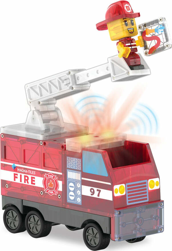 Magna-Tiles Fire Station 55 Piece Set
