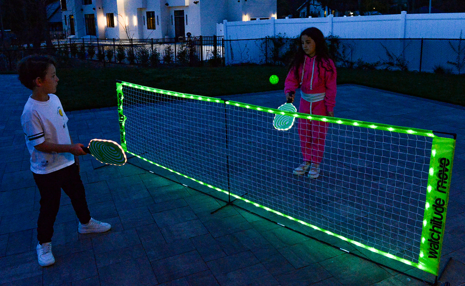 LED Light-Up Pickleball Net Set