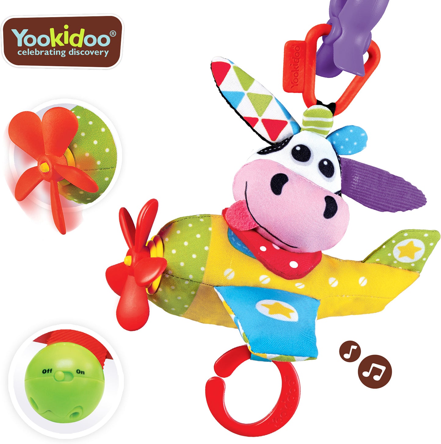 Tap 'N' Play Musical Plane - Cow 