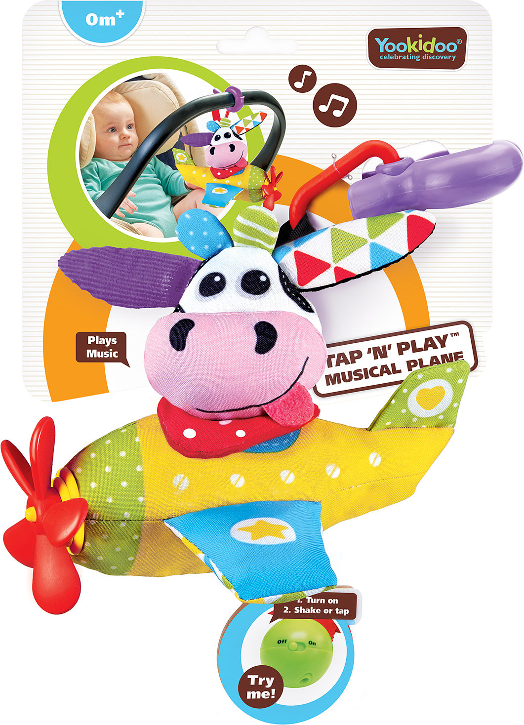 Tap 'N' Play Musical Plane - Cow 