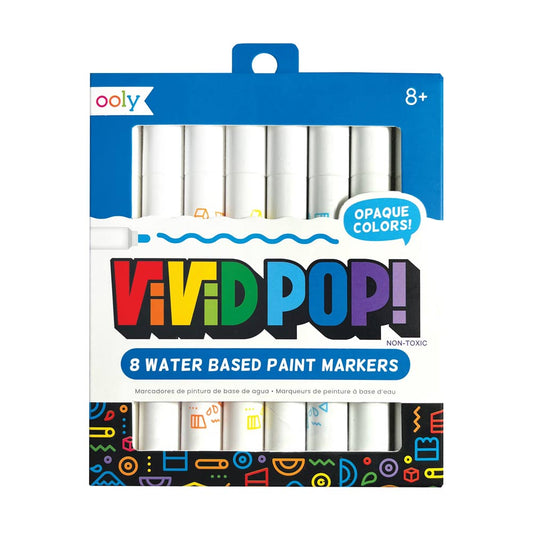 Vivid Pop! Water Based Paint Markers - 8 pk