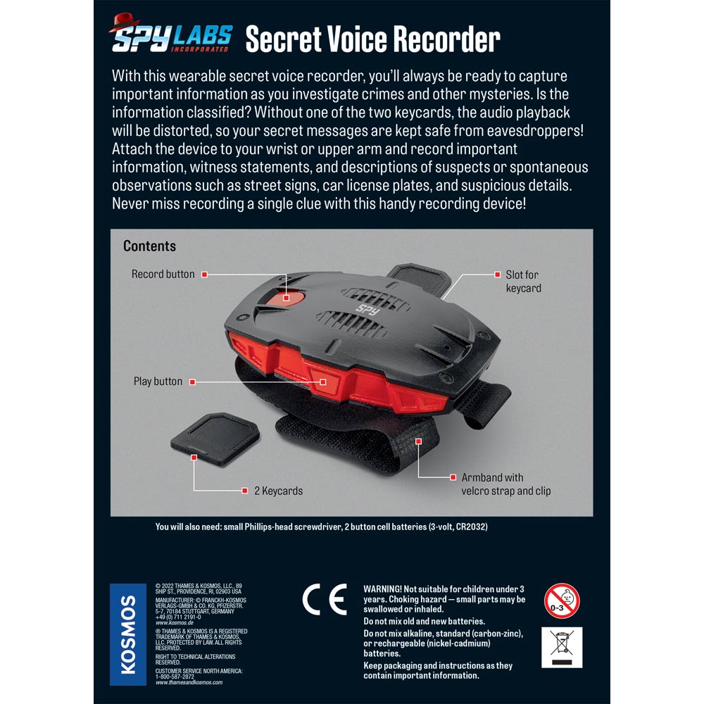 Spy Labs Secret Voice Recorder