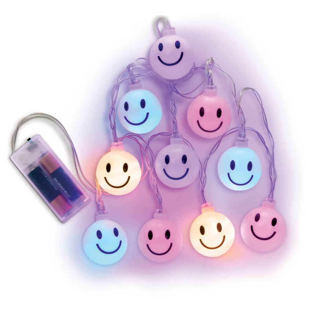 Choose Happy Face LED String Lights