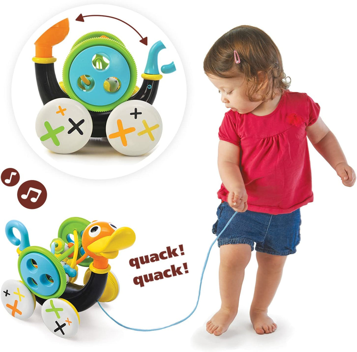 Pull String Duck Pull Along Whistling Duck – Olde Tyme Commissary